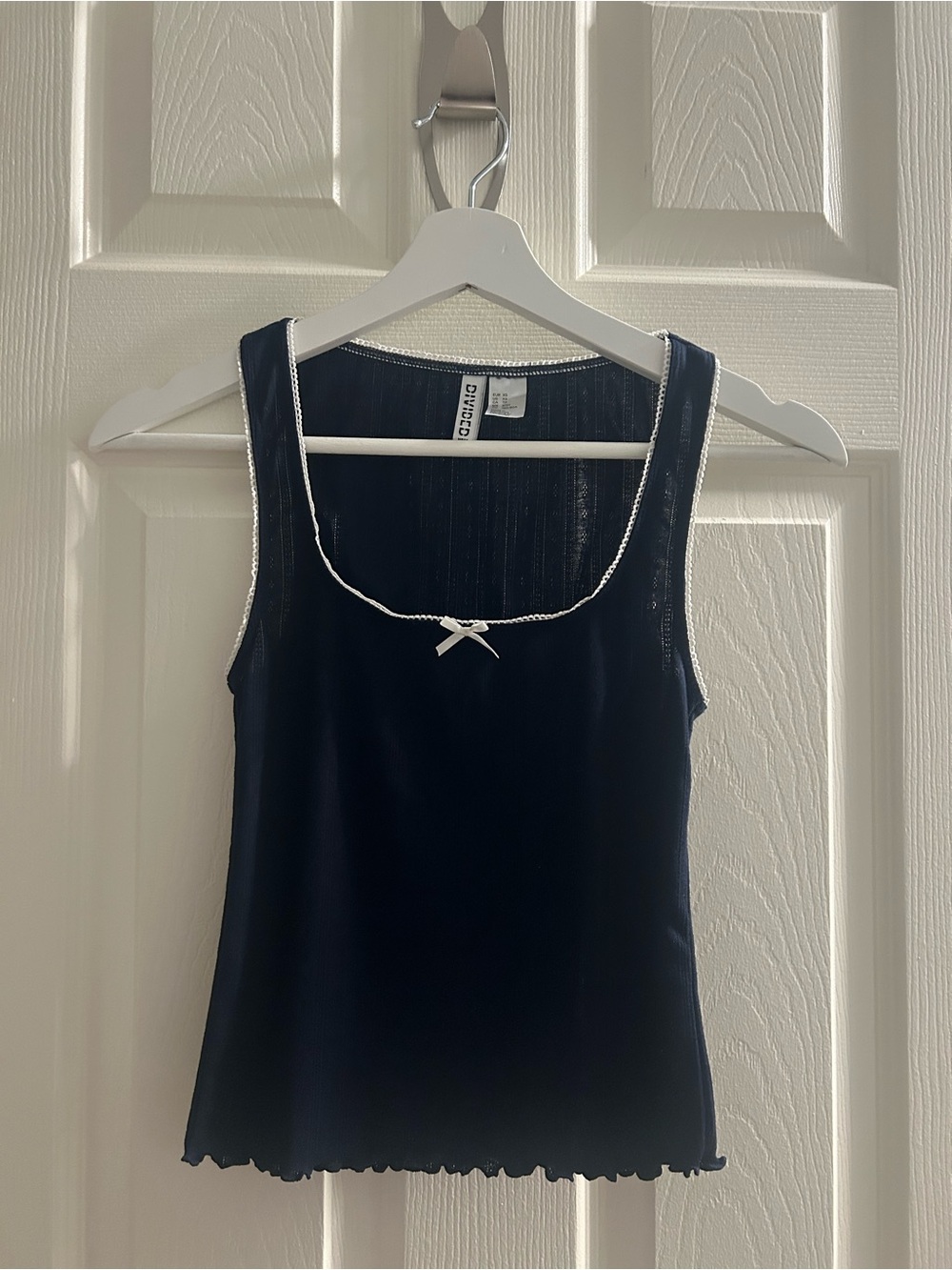 h&m pointelle jersey tank top - Picture 3 of 3